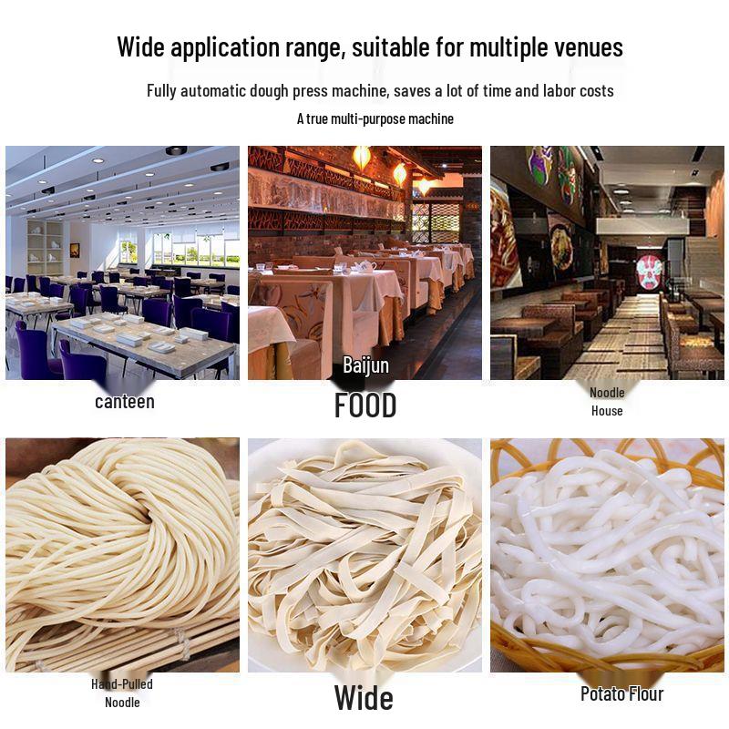 Электрическая лапша быстрого приготовления.: Автоматическая коммерческая машина для нарезки картофельного крахмала ножом и в длину