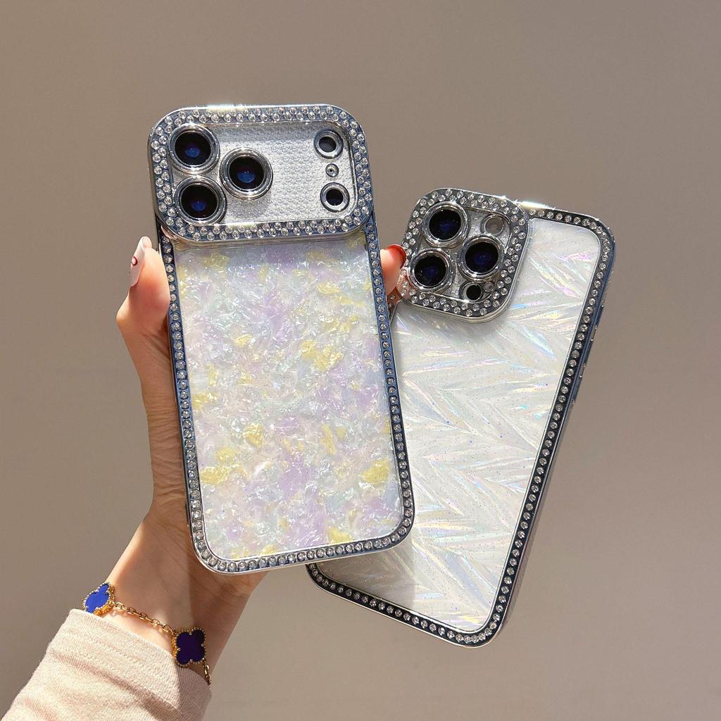Посеребленный чехол для iPhone со стразами: Совместимо с iPhone 11 по 16, Чехол с клеевым покрытием от падений, Подходит для 14 Pro Max