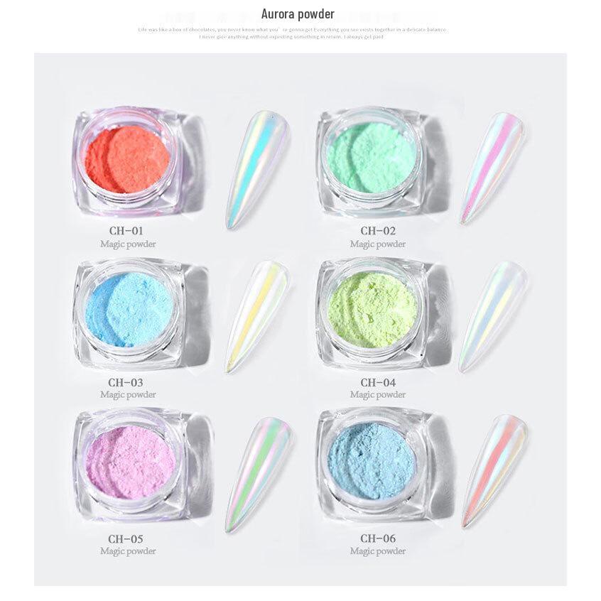 Набор для ногтей: Интернет-знаменитость Фея Аврора, Цвет русалки, Ракушечный перелив, Звездное небо и Аксессуары Фея Розовый.