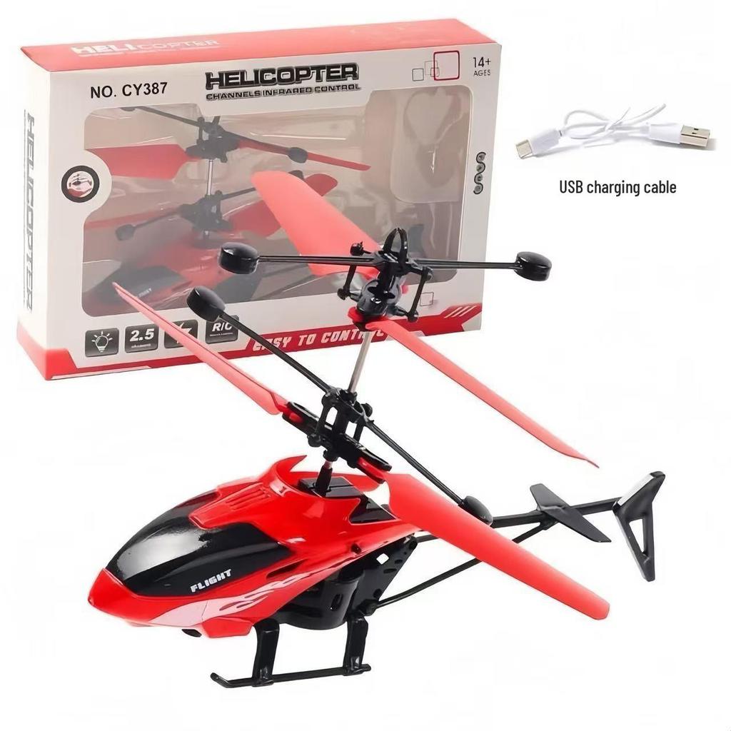 Indoor Gesture-Control Hovering Drone - Rechargeable, Durable, Remote-Control Toy Helicopter