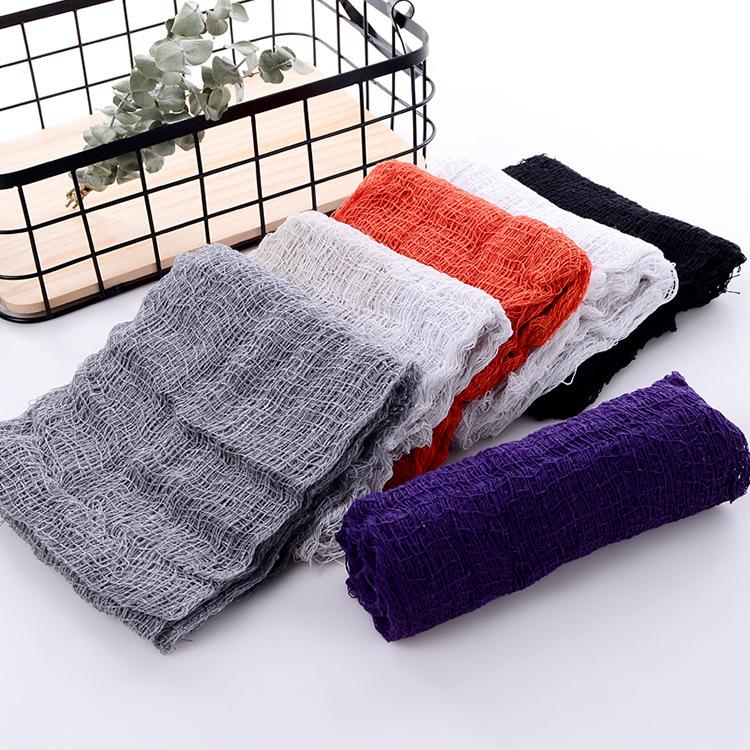 183*76см Ужас Хэллоуин Тканевое Украшение Жуткая Марлевая Ткань Страшный Реквизит для Дома с Привидениями Паутина Декор для Вечеринки на Хэллоуин