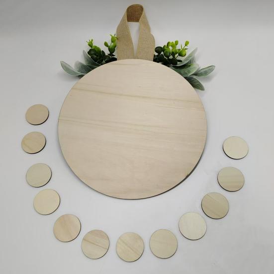 Деревянный приветственный знак, деревенский круглый дверной знак со сменными аксессуарами, венок, приветствие