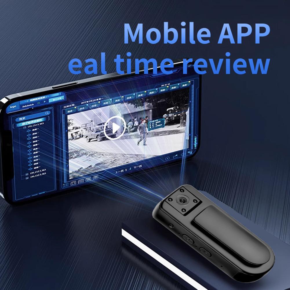 Мини-камера на тело HD 1080P с вращающимся на 180° объективом, WiFi, спортивная, для велосипеда, уличная, портативный маленький персональный видеорегистратор