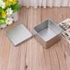 9x9cm Small Metal Tin Silver Storage Box for Case Organizer For Money Coin Candy