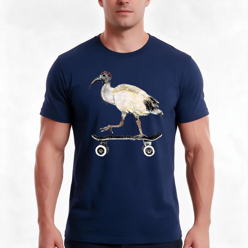 Skateboarding Ibis Gladys lives to skate TShirt Summer Casual Cotton Tee Oversized Streetwear Tops Vintage Graphic Print