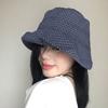 Curled Plaid Sun Hat Summer Fisherman Caps Fashion Plaid Bucket Cap  for Women