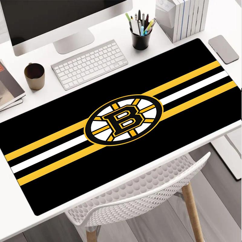 Boston Bruins Mouse Pad, Rubber Base, Mouse Pad for Gamers and Office Use, Gaming Desk , Easy To Clean Mat Office Fan Gifts
