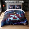 ФК Трабзонспор Дизайн Постельное белье Комплект 1 пододеяльник + 2 наволочки Мягкое дышащее домашнее постельное белье