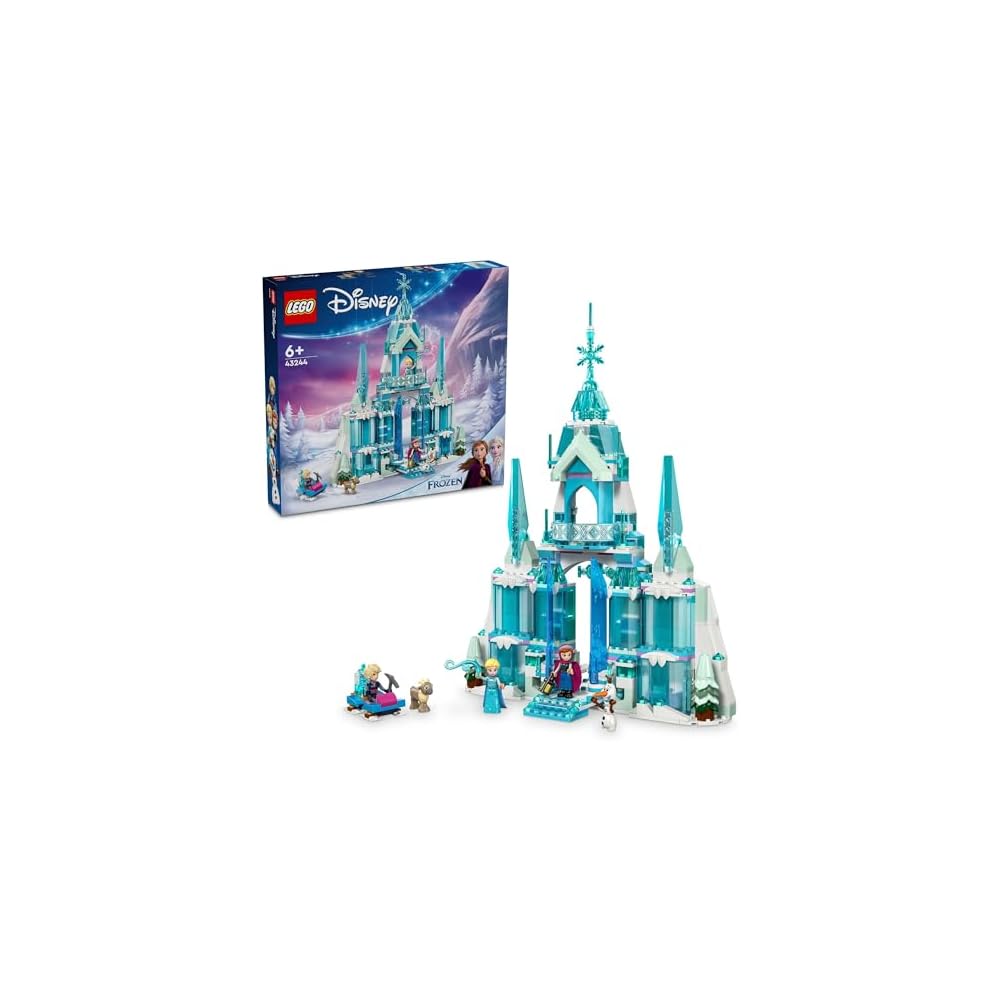 LEGO Disney Princess Elsa's Ice Palace Building Toy for Kids Ages 6-9 Educational Gift 43244