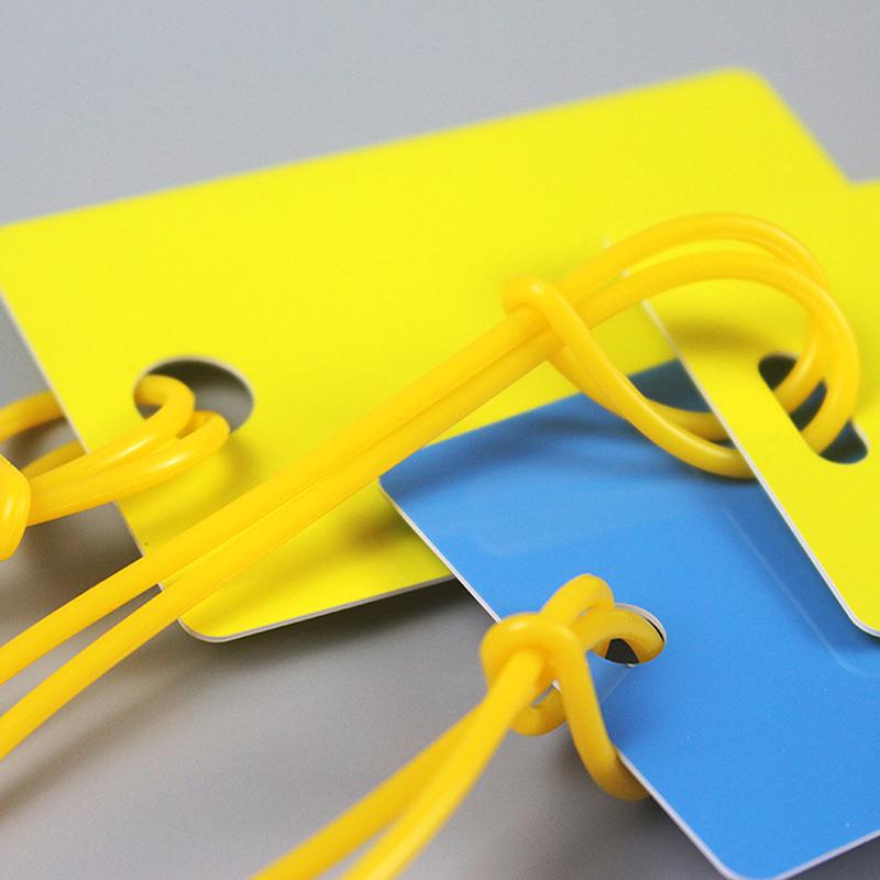 50Pcs Travel Tags Plastic Bag Loops Colorful Luggage Id Label Strap Holder Lanyard Portable Travel Accessories