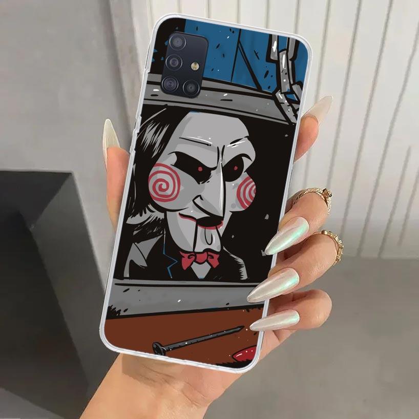 The Jigsaw Killer Horror Phone Case for Samsung Galaxy A52 A32 A22 A12 A02S A50S A30S A10S Note 20 Ultra 10 Plus S10 A31 A20 A71