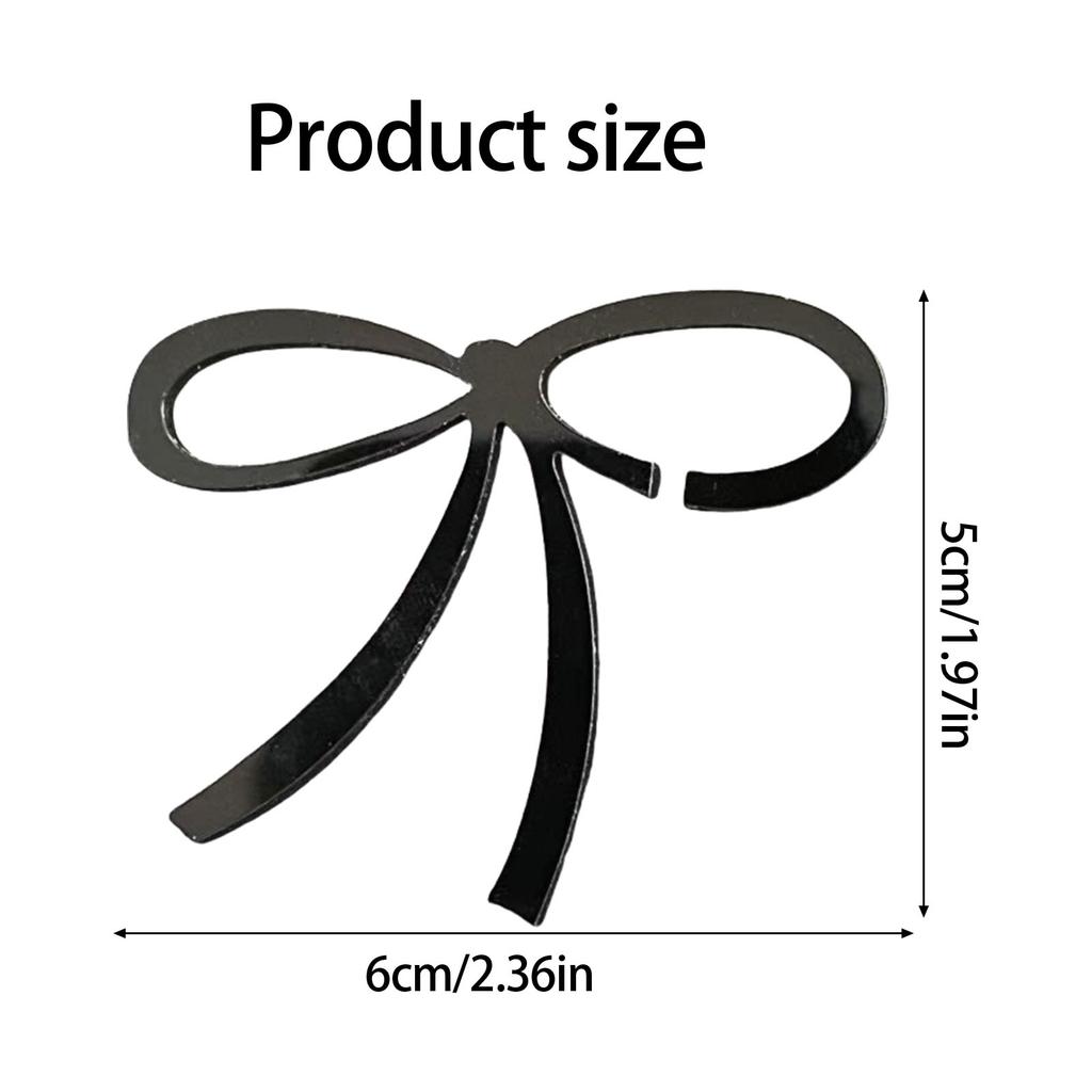 Набор из 50 элегантных маркеров для напитков в виде бантиков, акриловые аксессуары для винных бокалов в виде бабочек для торжеств и мероприятий