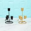 Candles Candlesticks Black Candle Holders Metal Candle Stands Wrought Iron Candelabra Modern Style