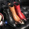 Men Ankle Boots Luxury Design High-top Men Leather Shoes High Quality Non-Slip Mens Boots Zipper Mens Platform Boots
