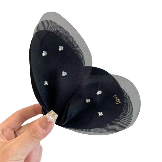 Женская заколка для волос в форме банта из сетчатой пряжи, летняя, большая, для затылка, краб для волос, защищающий кожу головы, аксессуар для волос