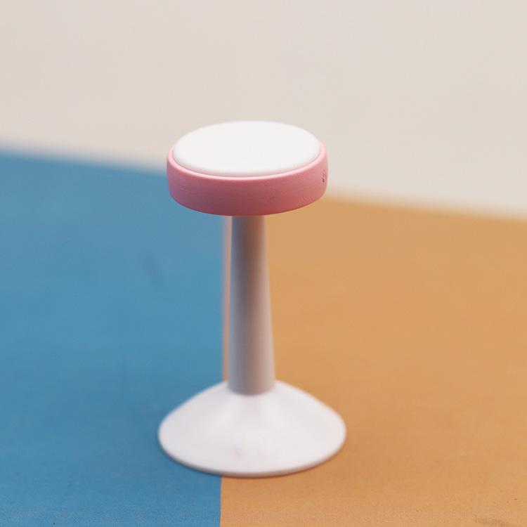 Simulation Mini Doll House 1:12 Acrylic Round Table Chair Dessert Shop Living Room Ornament Play House Small Toy