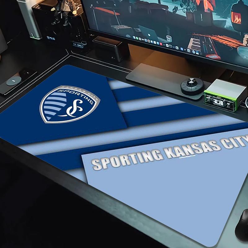 Коврик для мыши Sporting Kansas City Большой игровой коврик для стола Нескользящий Коврик для ноутбука Планшета Большая мышь XXL Коврик для мини-ПК Игровой коврик С заблокированным краем