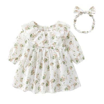 Baby One Hair Baby Floral Baby Khaki 66 месяцев [Baby Nest] Одежда, Девочки, Дети, Часть, Группа, Официальная, Подарок, Shichi-Go-San, Узор, Цветок, 3-6