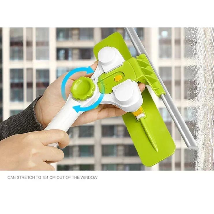 Hot Upgraded Telescopic High-rise Window Cleaning Glass Cleaner Brush For Washing Window Dust Brush Clean Windows
