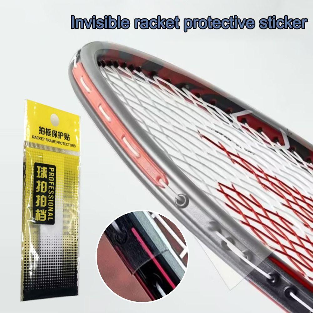 Self Adhesive Racket Head Protector Tape Transparent Racket Head Stickers Sport Equipment