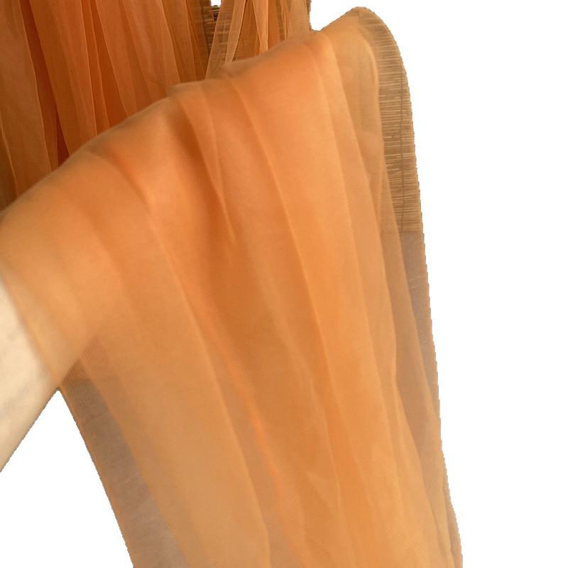 Светло-розовая марлевая занавеска с цветами сакуры с розовым нефритом и акцентами цвета розовой фасолевой пасты - швейцарская противомоскитная сетка для потолка салона красоты.