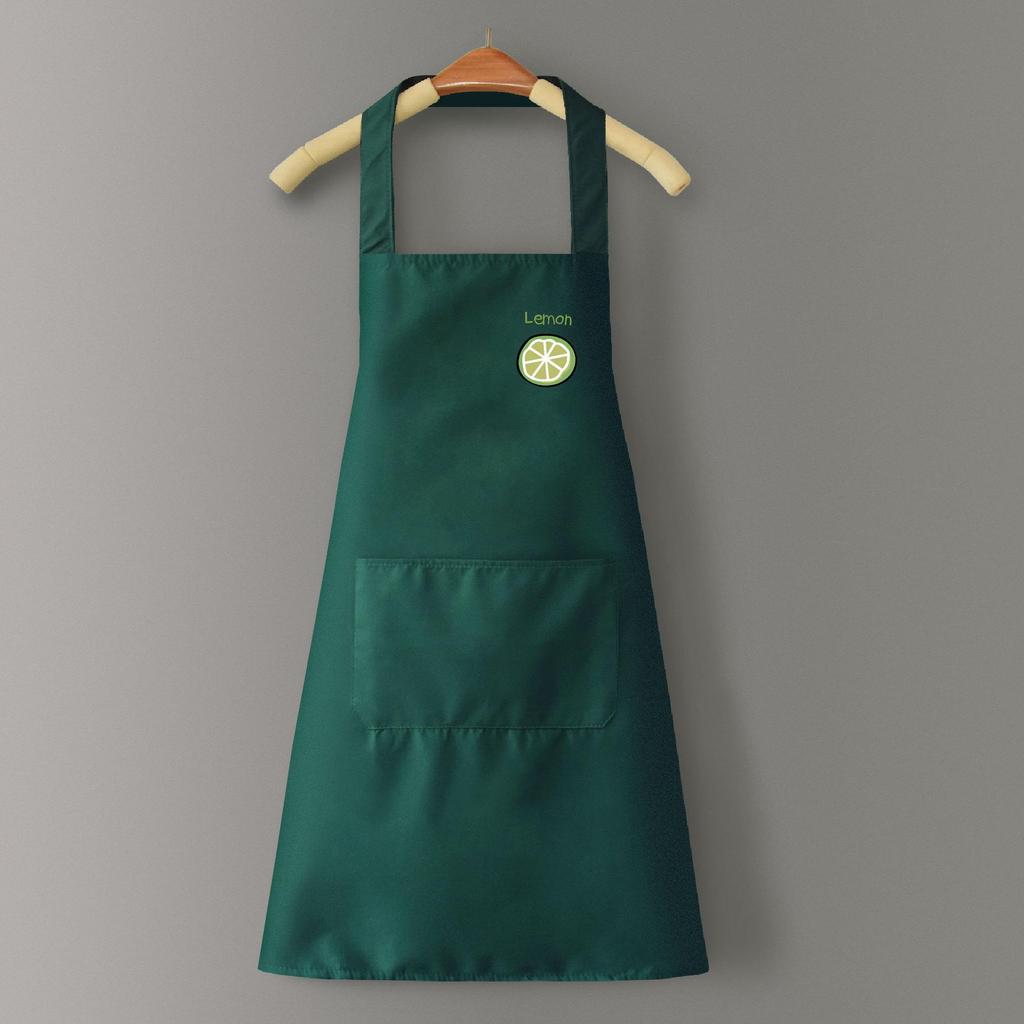 Women's Waterproof PVC Apron with Cooking Sleeves - Oil-Proof, Customizable, Half-Length Waist Design