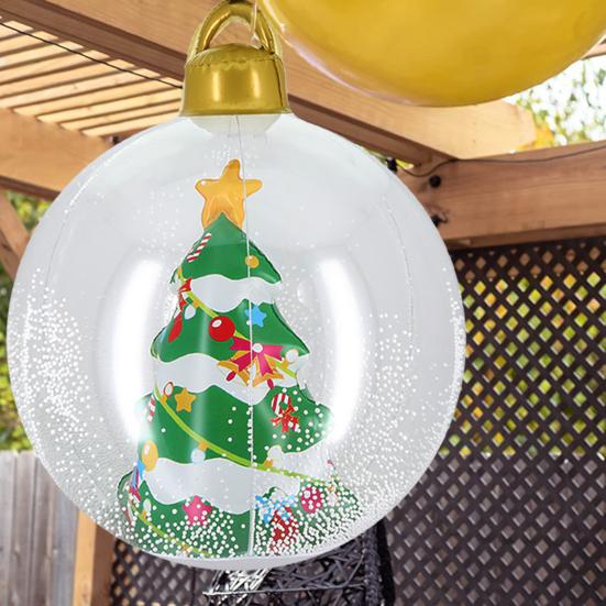 Yousheng уличный рождественский снежный шар надувной водонепроницаемый снеговик/рождественская елка/стиль Санта-Клауса гигантские большие шары рождественские украшения