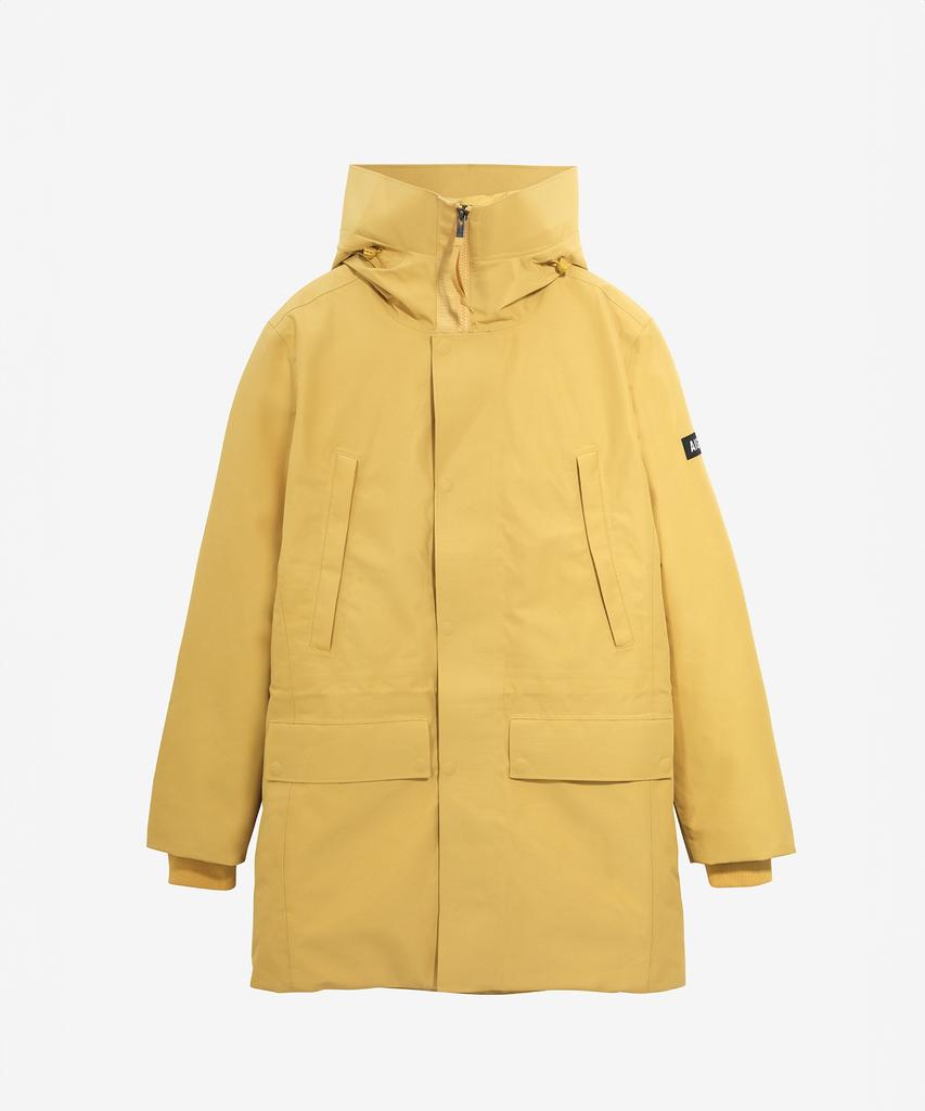 Aigle Men'S Gore-Tex Hooded Long Parka Aiw25Moui003Och
