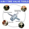 Quick Change Tire Valve Tool Kit Valve Stem Tire Valve Stem Tire Valve Stem Core Quickly Replacement Tool Kit