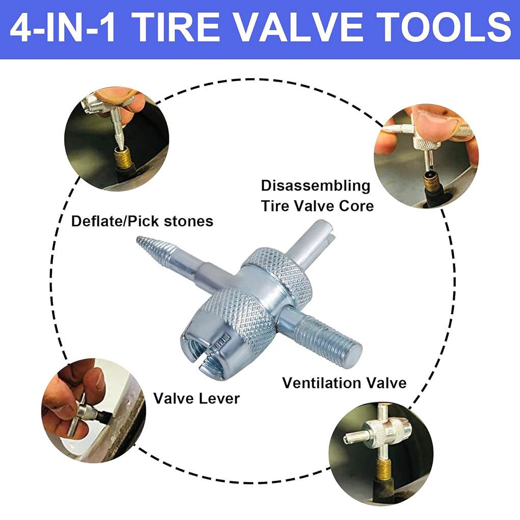Quick Change Tire Valve Tool Kit Valve Stem Tire Valve Stem Tire Valve Stem Core Quickly Replacement Tool Kit