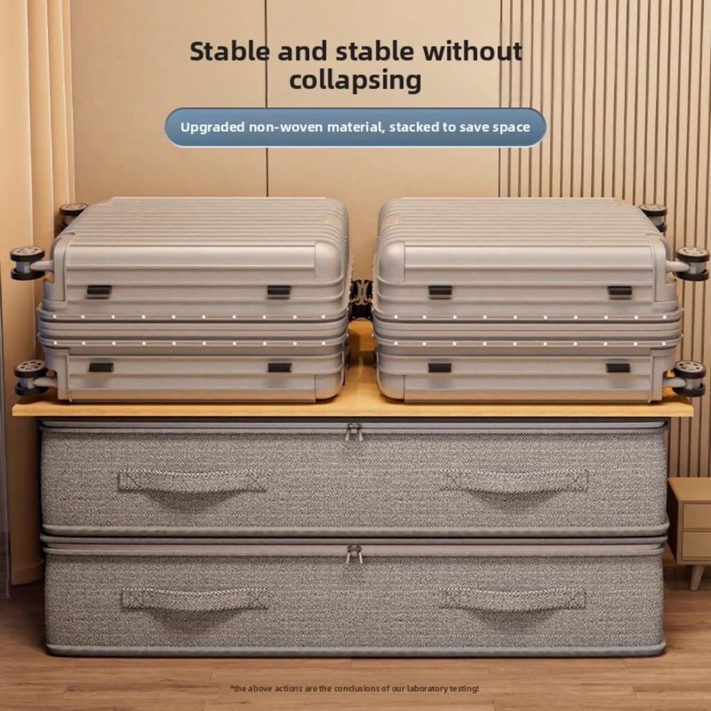 Underbed Wardrobe Organizer and Storage Cabinet, Foldable Under Bed Storage Bag, Powerful Function, No Space Occupation, Under Bed Storage