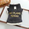 Pet Hoodie for Small Dogs Puppy Spring Autumn Two Legs Harness Outing Embroidered Letter Fake Two Piece Sweatshirt