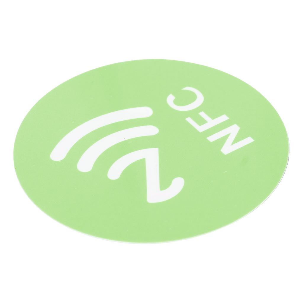 20 шт. NFC-стикеров Компактные Портативные Устойчивые к помехам Перезаписываемые CUID NFC-наклейки для устройств с поддержкой NFC Зеленые