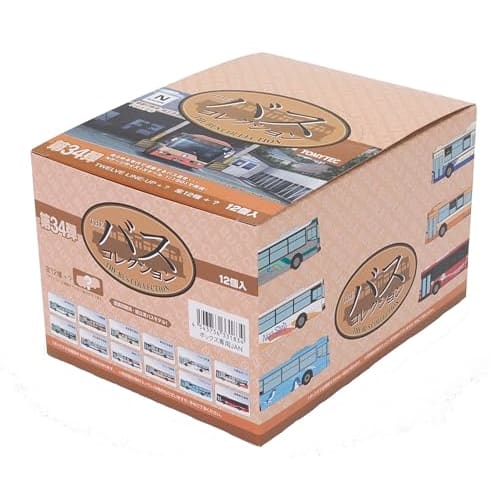 TOMYTEC The Bus Collection Bus Collection 34th Edition, 12-Piece Box, Diorama Supplies, 331834