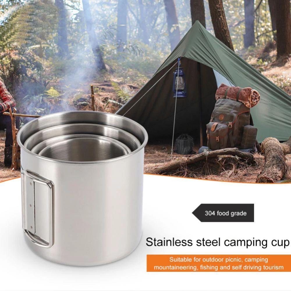 Mug Travel Cookware Tourist Mug Picnic Utensils Drinking Water Cup Outdoor Tableware Camping Cup