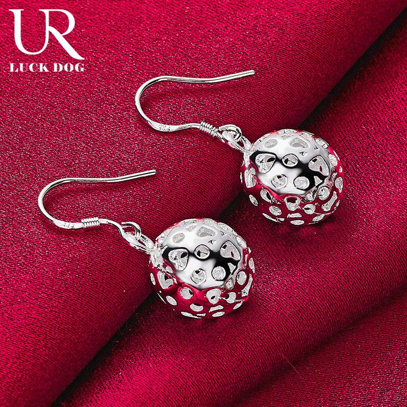 Серьги-подвески в форме шара из стерлингового серебра 925 пробы, модные свадебные украшения