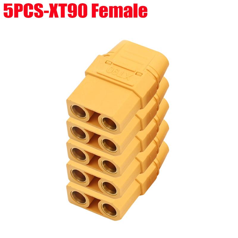Male Female Connector XT90 Plug with Back Cover Silicone Wire Connectors Adapter Cable Terminal Plugs for RC Lipo Battery