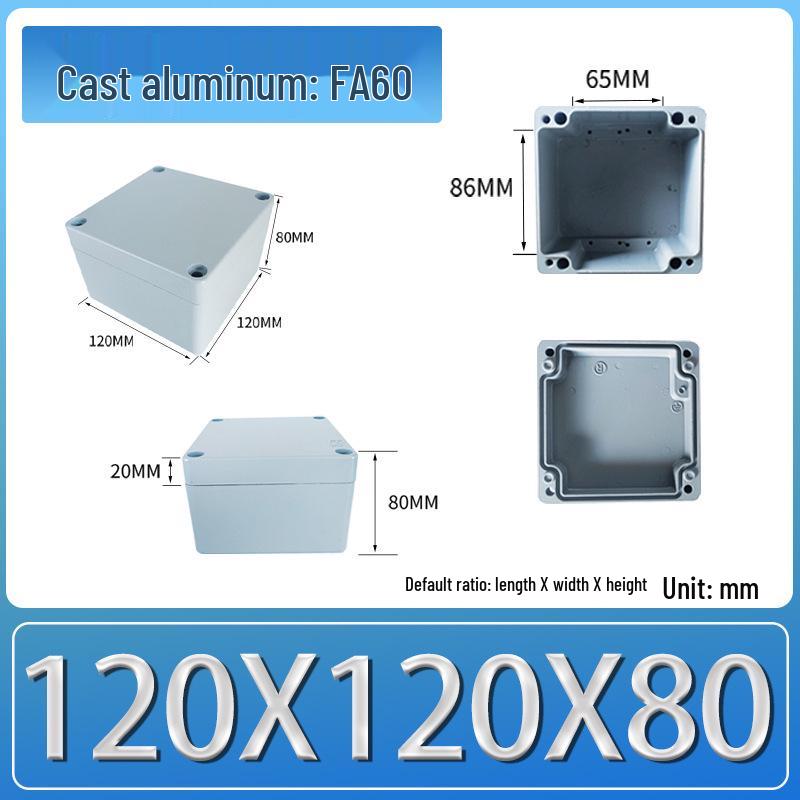 IP66 Outdoor Explosion-Proof Waterproof Aluminum Junction Box with Customizable Terminal Button Holes