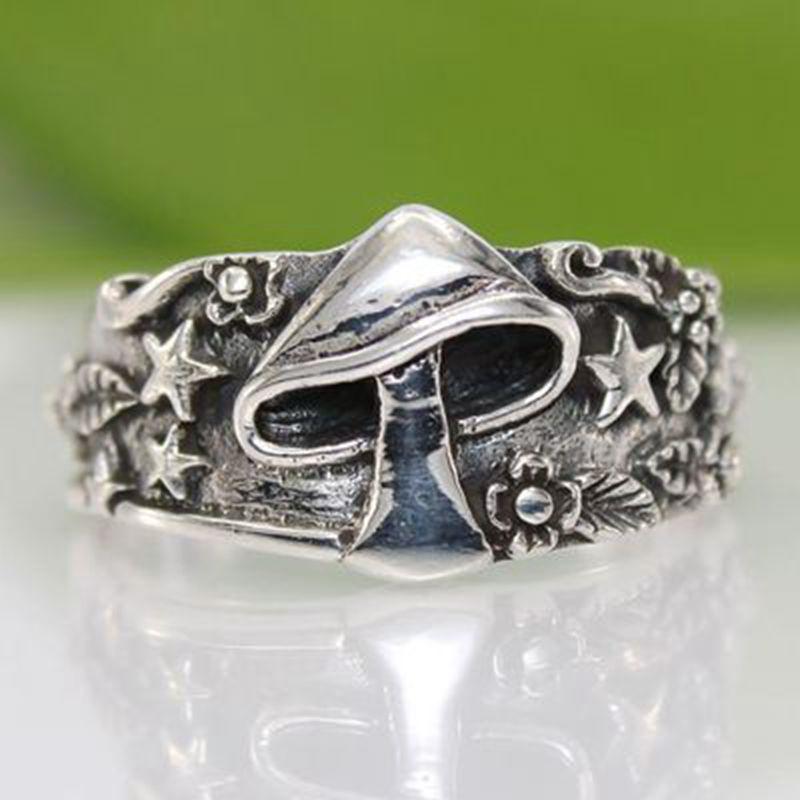 Новое Стильное Ретро Кольцо-Гриб Пятиконечная Звезда Ювелирные Изделия