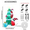 6.89FT Inflatable Toy Christmas Tree Decoration Set Santa Penguin Gift Box Xmas Yard Supplie LED Xmas Home Ornament Festive Gift