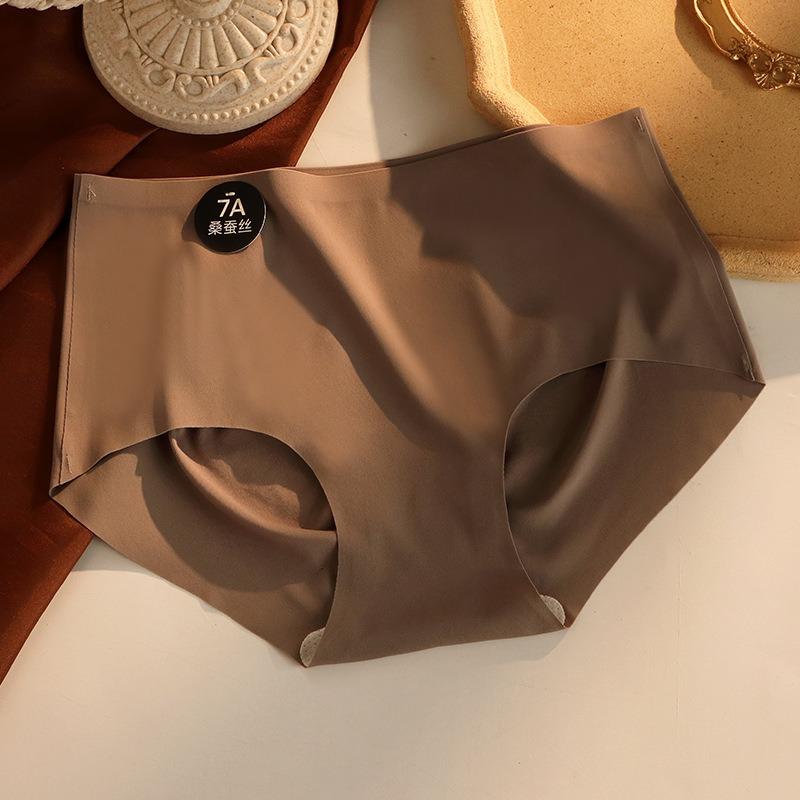 Женские трусики из шелка Mulberry Silk, однотонные, из ледяного шелка, ультратонкие, дышащие