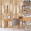 20pcs 10*10cm Wallpaper Wood Grain PVC Self-Adhesive Wall Sticker Waterproof Home Decoration