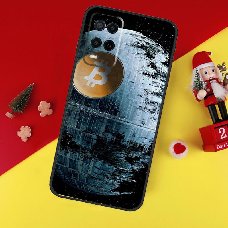 Чехол для Bitcoin BTC для Oppo A78 A98 A18 A38 A58 A5 A6 Pro A54 A74 A94 A17 A57 A80 A60 A40 A96 A76 A16 A15