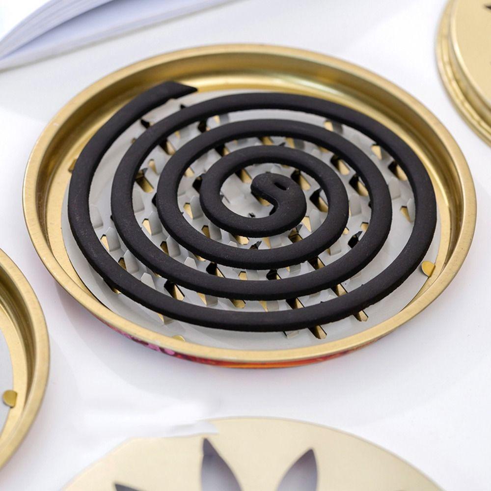 С крышкой Коробка-держатель для москитных спиралей Огнеупорная горелка для москитных спиралей Для гостиной спальни