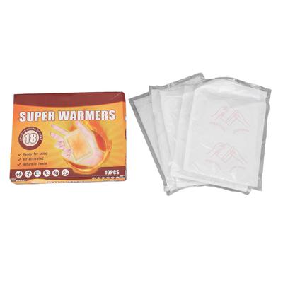 10 шт., грелка для тела, долговечная до 10 часов, грелка для рук с клейкой подложкой для рыбалки на открытом воздухе C