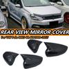 2 Pcs For Volkswagen VW Polo MK5 6R 6C 2009-2017 ABS Side Rearview Wing Mirror Cover Caps Shell Trim OX Horn Style