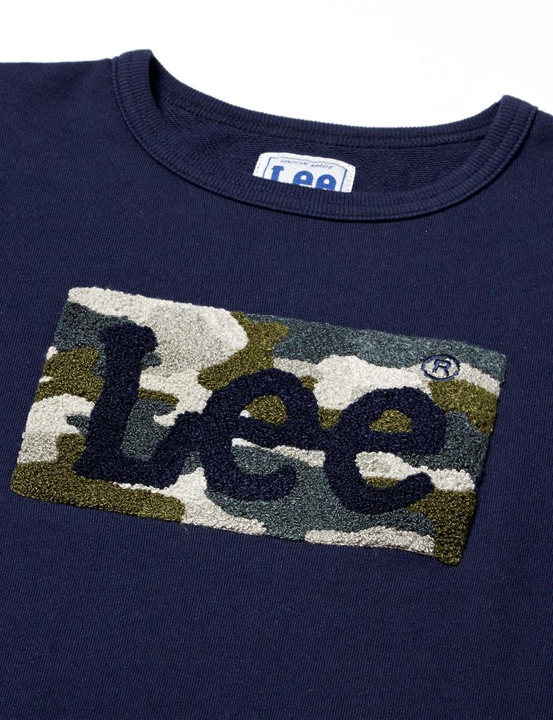Детский свитшот Lee с камуфляжным логотипом, темно-синий, размер 80 см,