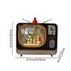 Glittering Christmas Music Box LED Night Light TV Design Gifts USB Powered Xmas Decoration Christmas Lantern for Bar Bedroom