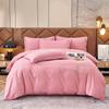 Легкий роскошный комплект постельного белья из четырех предметов из утолщенного хлопка, длинноволокнистый хлопок с вышивкой и начесом, пододеяльники