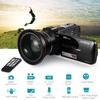 Andoer HDV-Z82 1080P Full HD 24MP Digital Video Camera Camcorder with 0.39X Wide Angle + Macro Lens